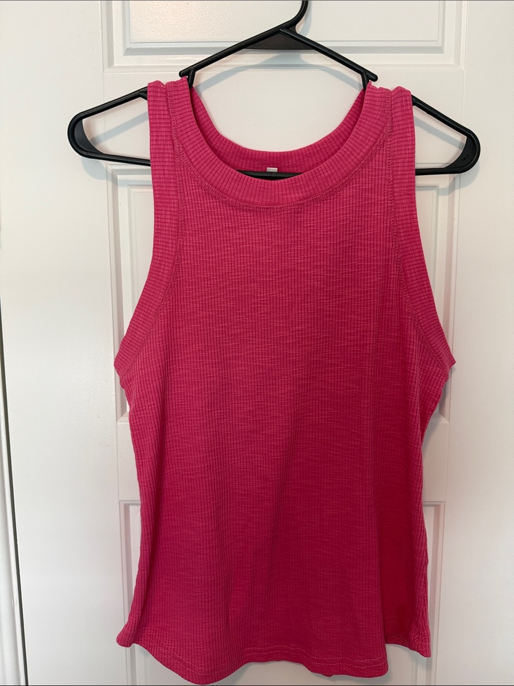 Amaryllis Sleeveless Ribbed Tank - Hot Pink